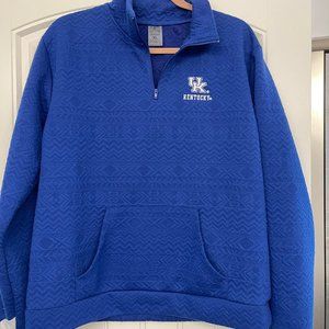 University of Kentucky Zip Up Pullover Blue